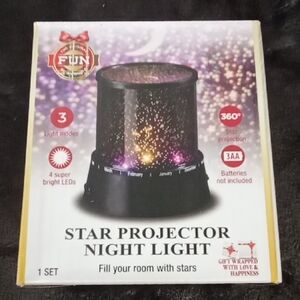 STAR PROJECTOR NIGHT LIGHT FILL YOUR ROOM WITH STARS